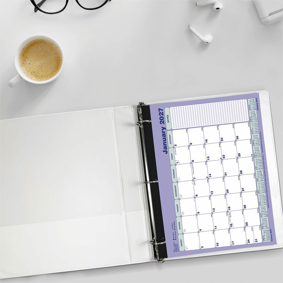 Brownline 12-Month Monthly Desk Pad/Calendar