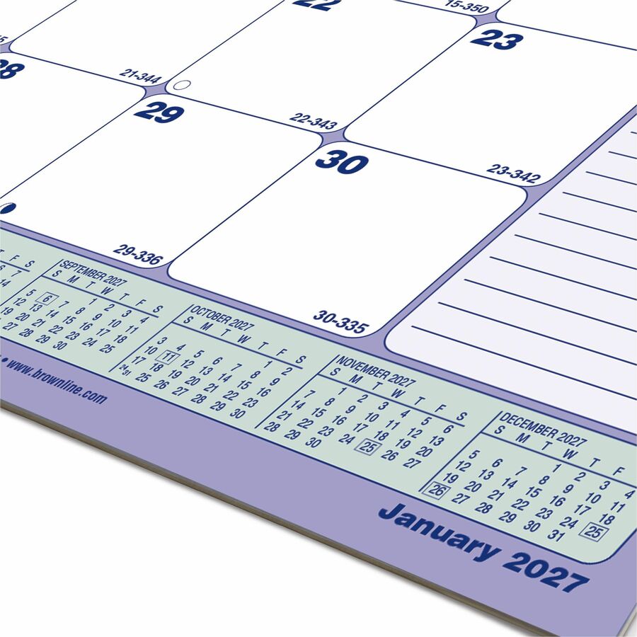 Brownline 12-Month Monthly Desk Pad/Calendar
