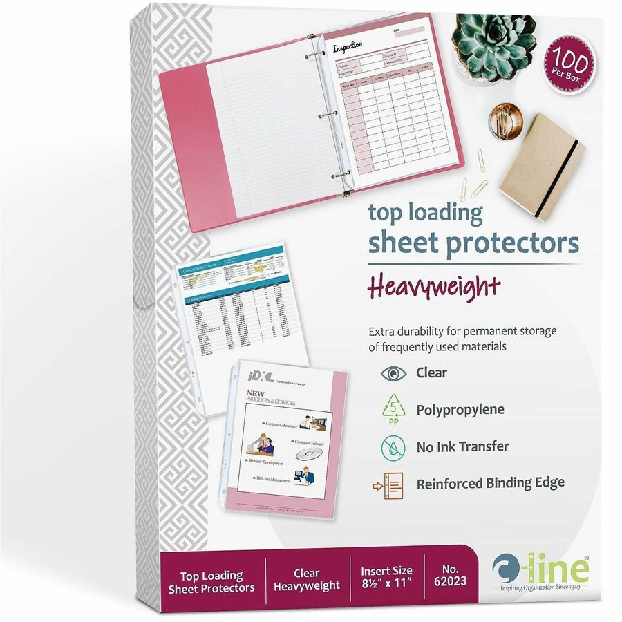 C-Line Poly Top-loading Sheet Protectors