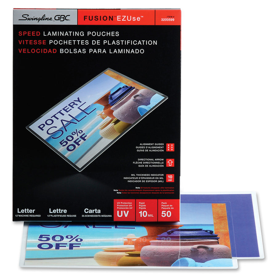 GBC Fusion EZUse Laminating Pouches