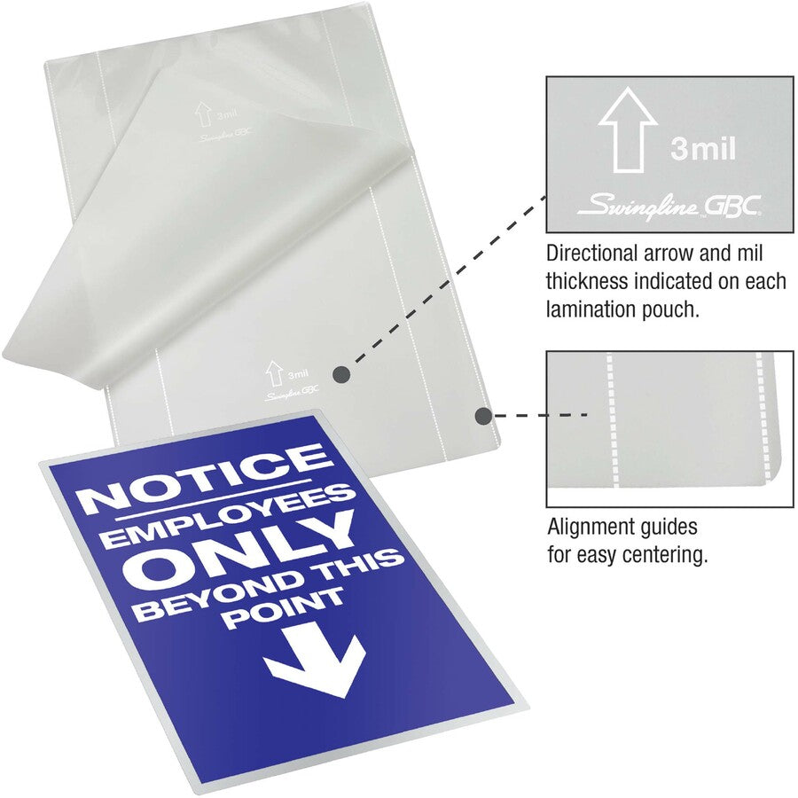 GBC Fusion EZUse Laminating Pouches
