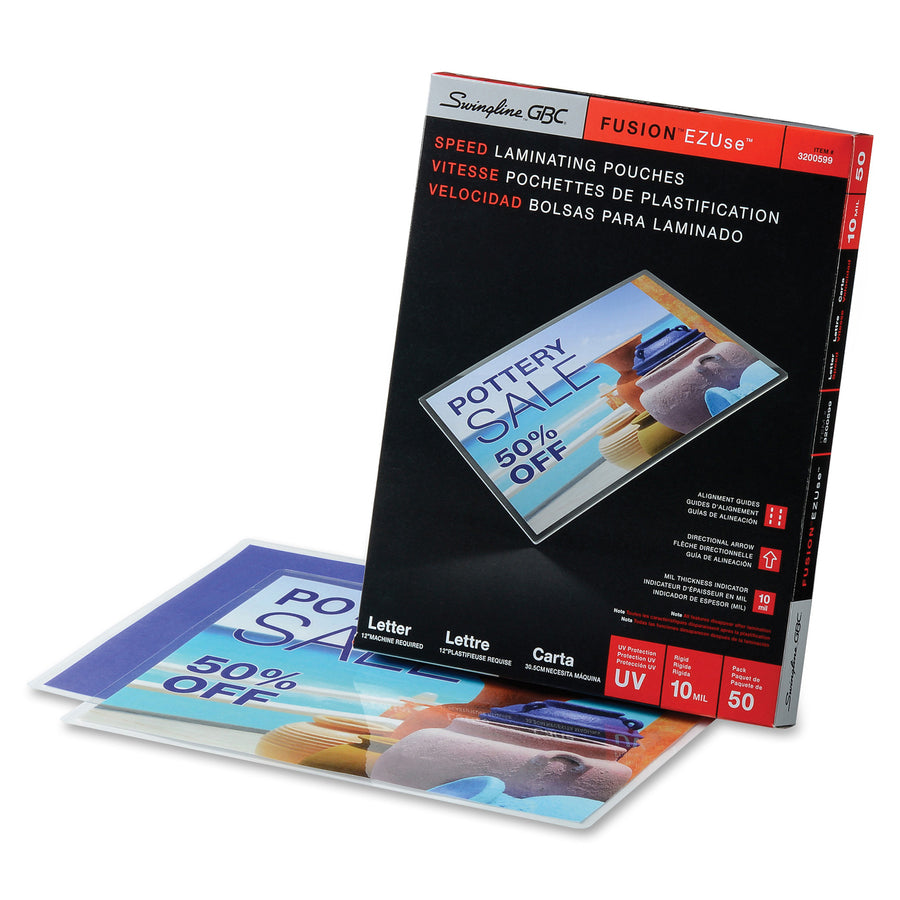 GBC Fusion EZUse Laminating Pouches