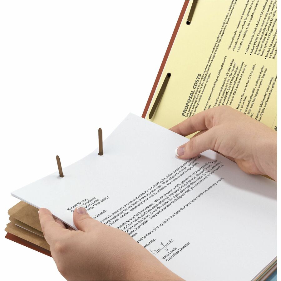 Smead 2/5 Tab Cut Letter Recycled Classification Folder