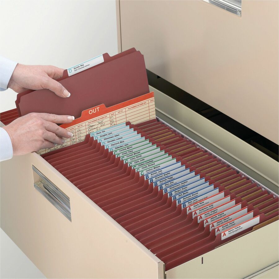 Smead 2/5 Tab Cut Legal Recycled Classification Folder
