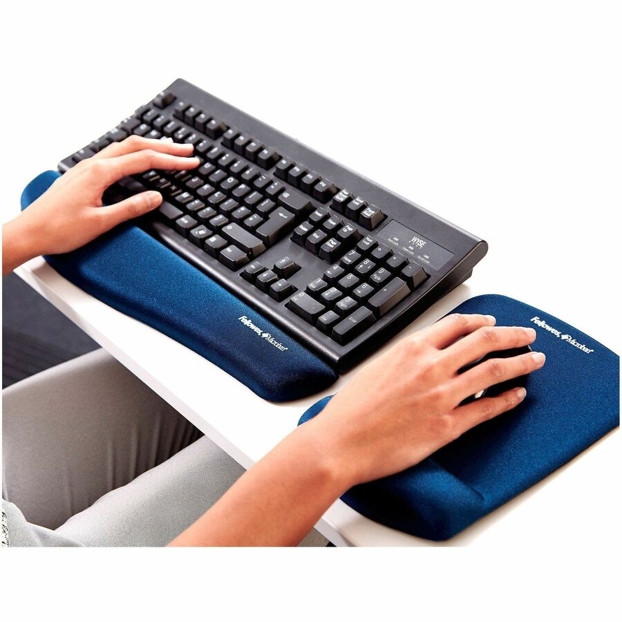 Fellowes PlushTouch Microban Keyboard Wrist Rest