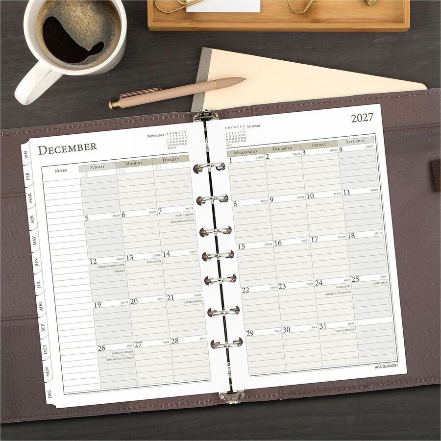 At-A-Glance Daily Planner One Page Per Day Refill, Loose-Leaf, Desk Size