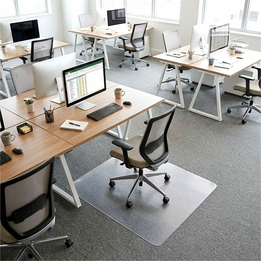 Lorell Rectangular Chair Mat for Standard-Pile Carpet - 36" x 48"