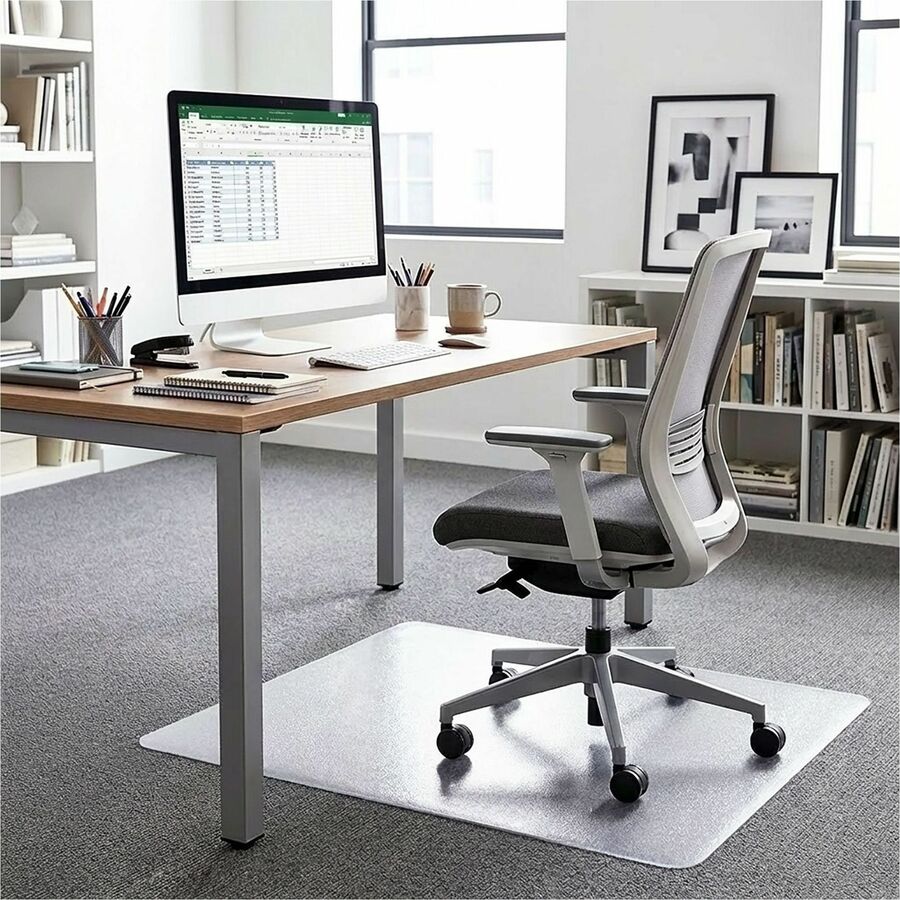 Lorell Rectangular Chair Mat for Standard-Pile Carpet - 48" x 60"