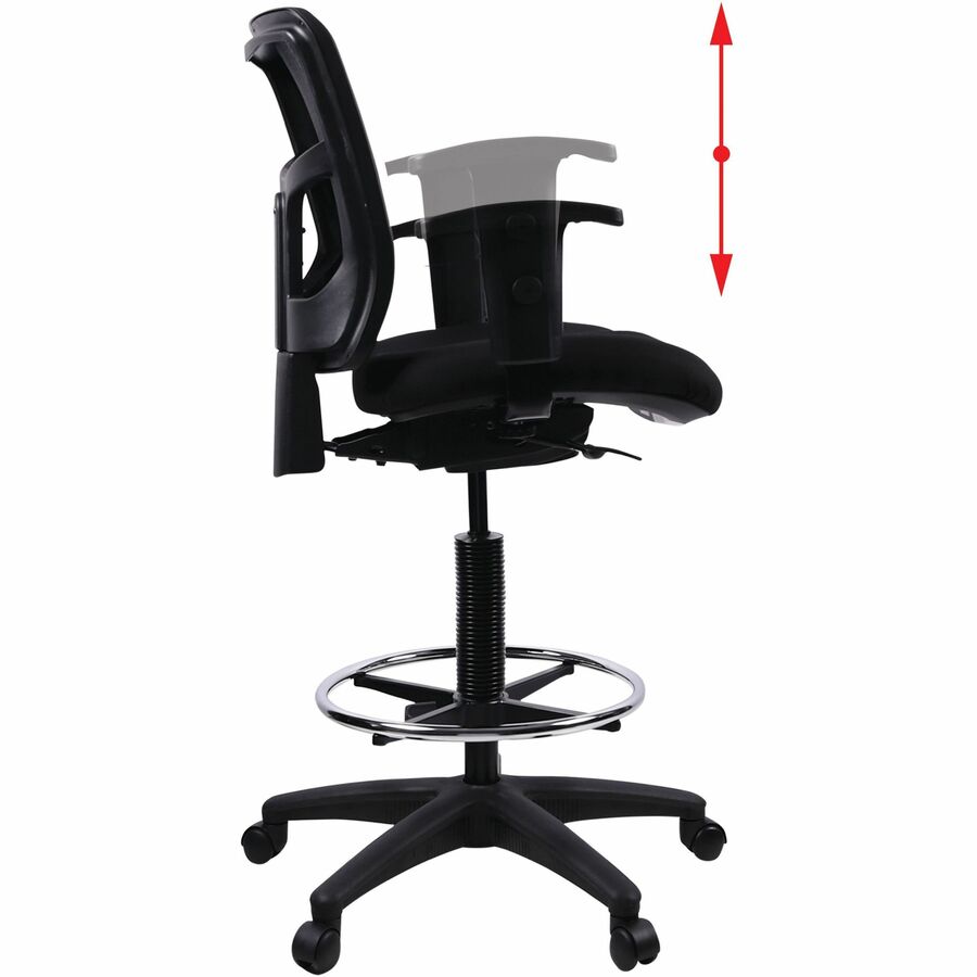 Lorell Ratchet Back Mesh Mid-Back Stool
