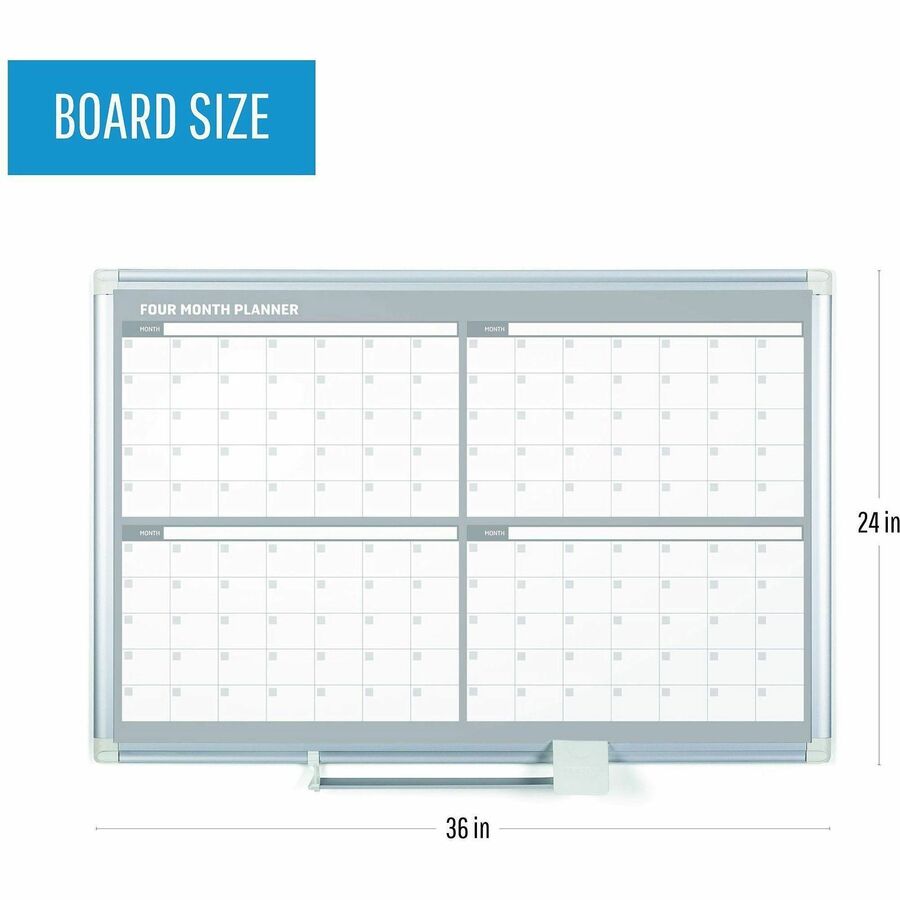 MasterVision Dry-erase 4-month Planner