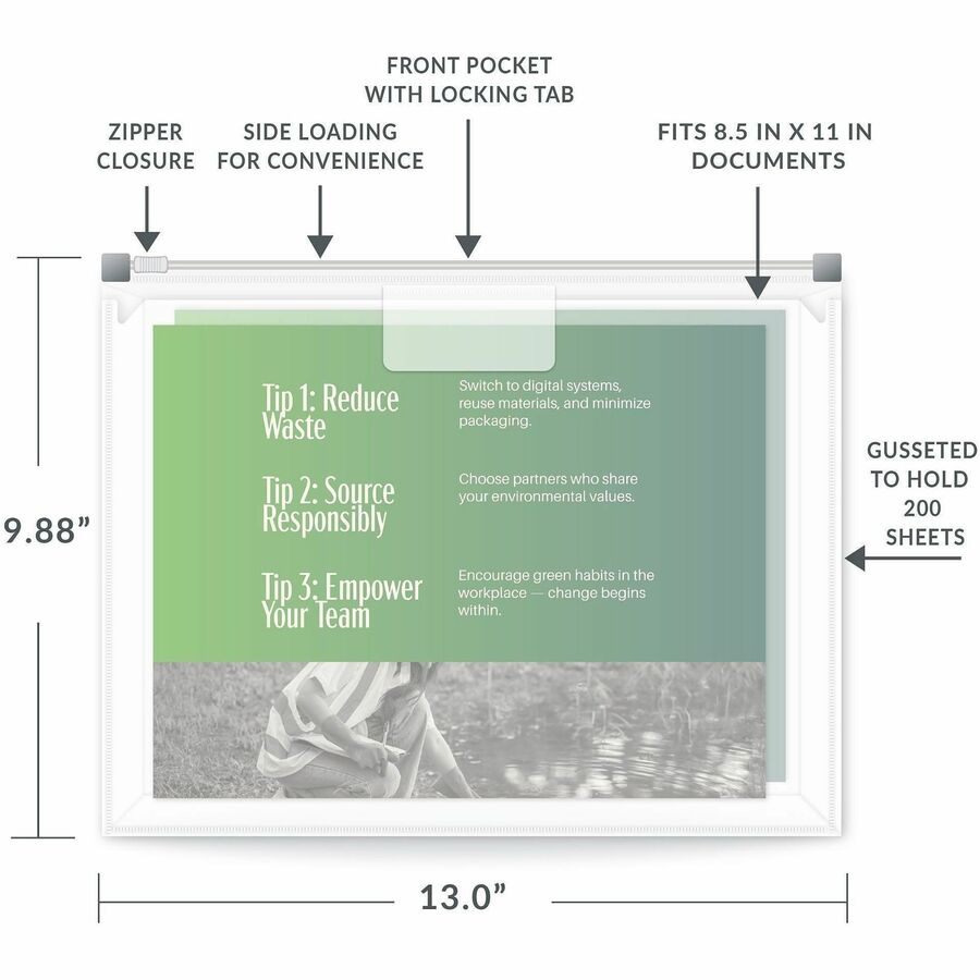 C-Line Zip 'N Go Letter Expanding File