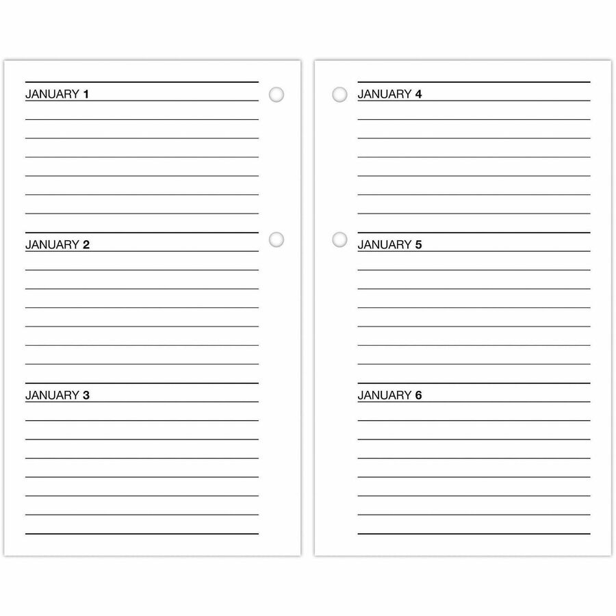 At-A-Glance Recycled Loose-Leaf Desk Calendar Refill