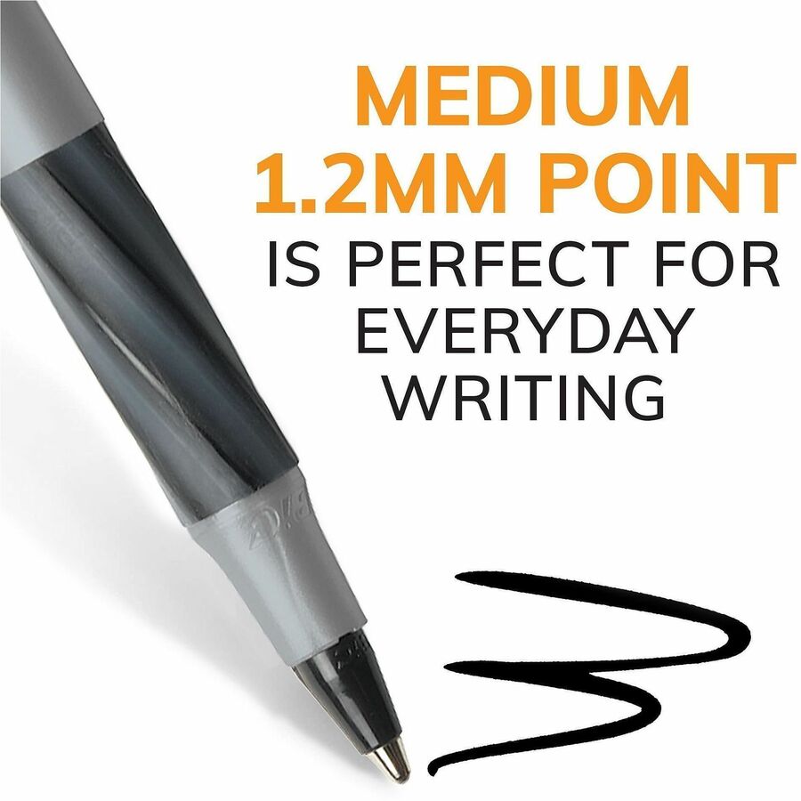 BIC Round Stic Grip Xtra-Comfort Medium Ball Point Pen, Assorted