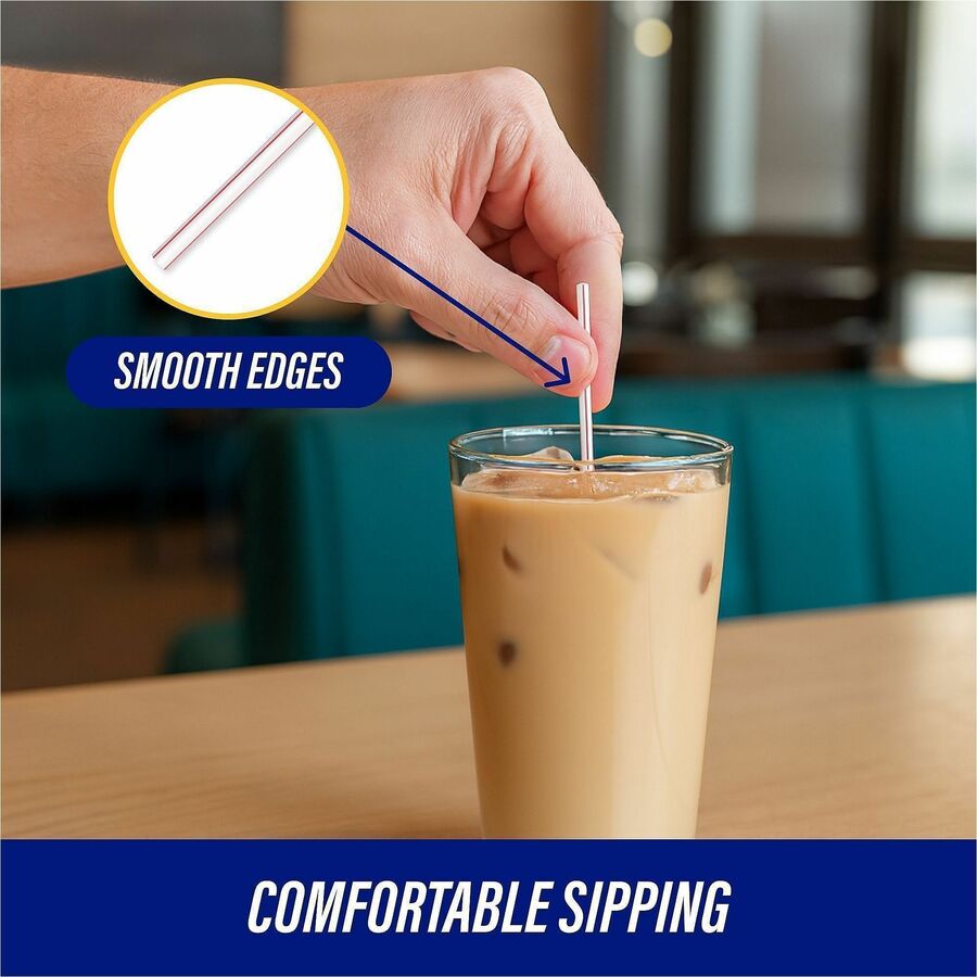 Genuine Joe 5-1/2" Plastic Stir Stick/Straws