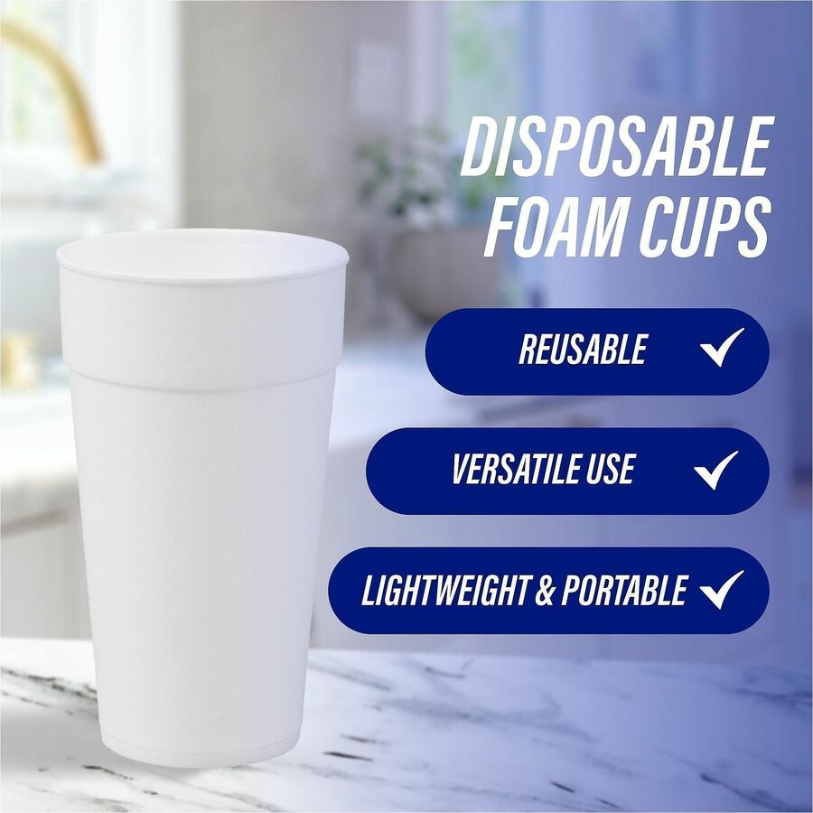 Genuine Joe 24 oz Foam Cups