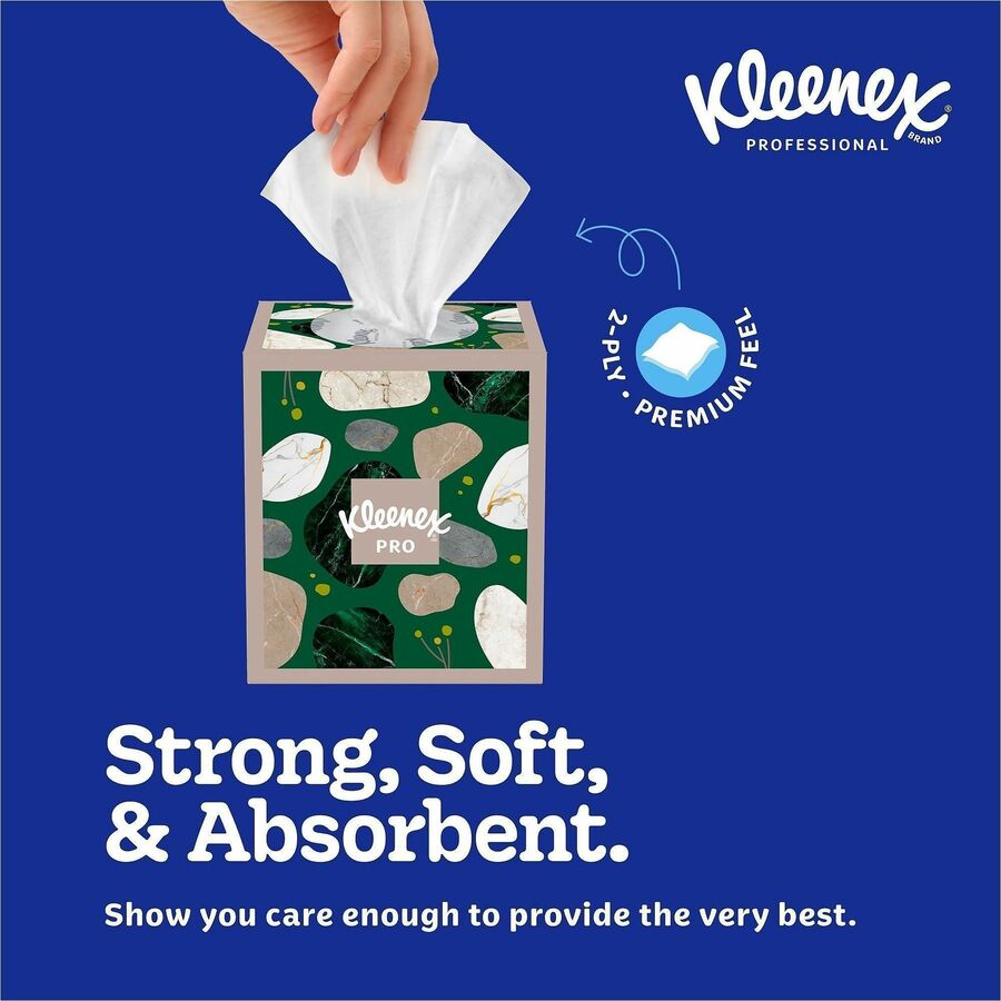 Kleenex Professional Naturals Facial Tissue Cube for Business