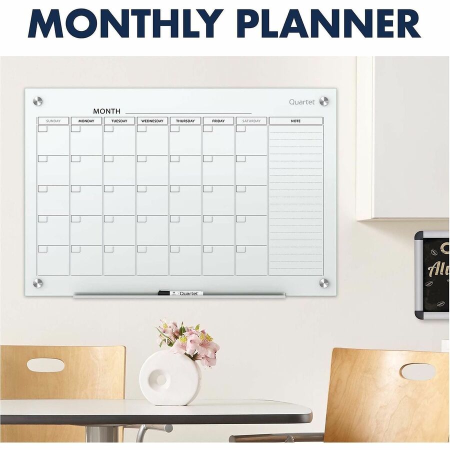 ACCO Glass Magnetic Calendar Board