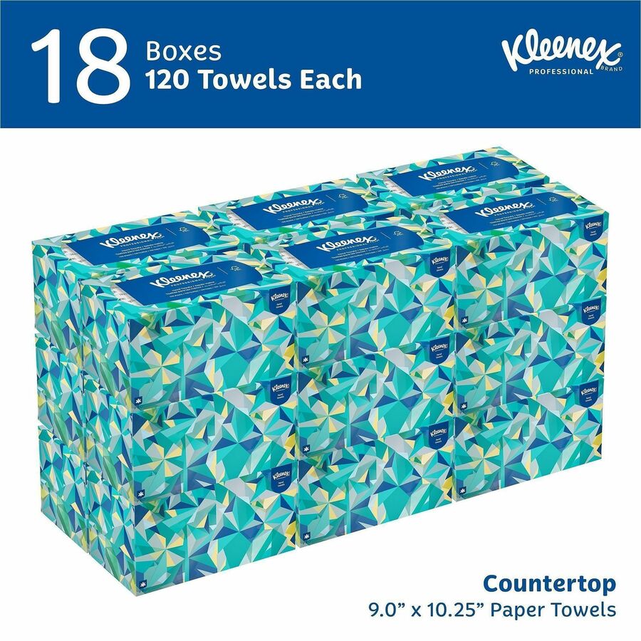 Kleenex Hand Towels with Premium Absorbency Pockets in a Pop-Up Box