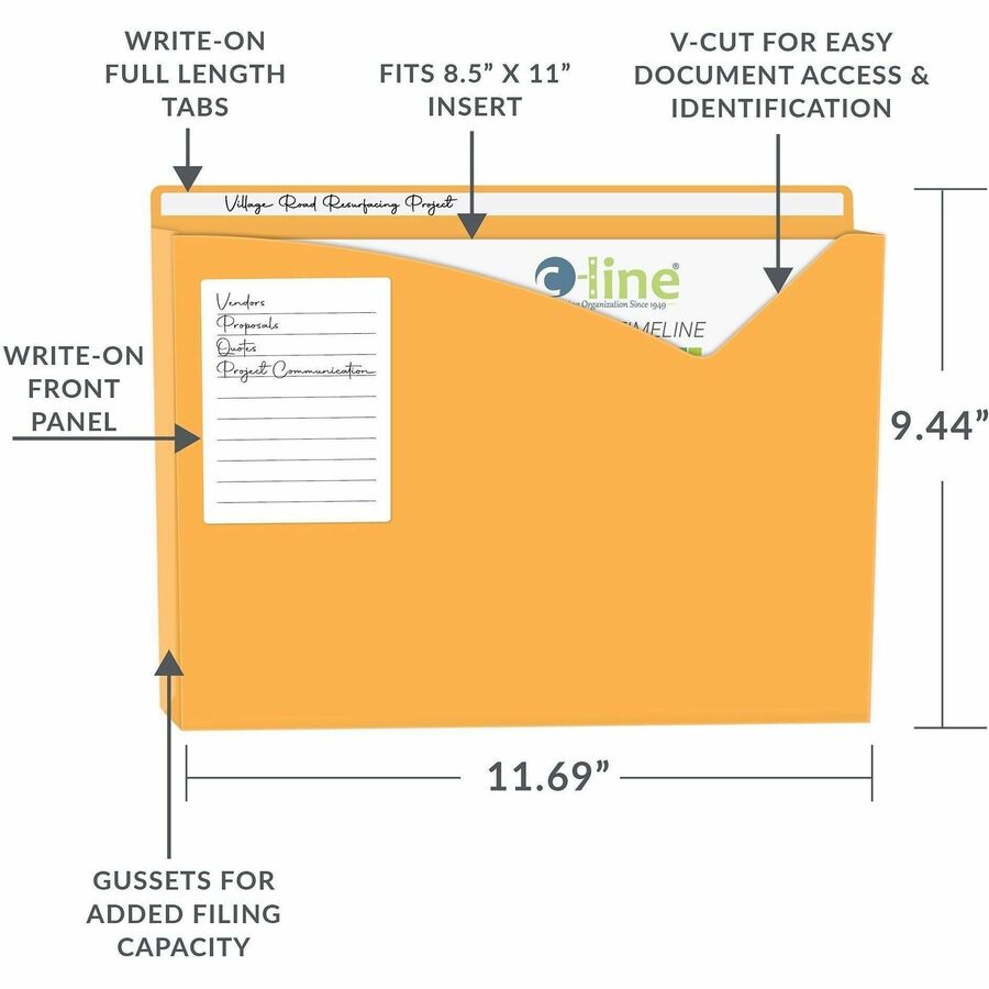 C-Line Letter File Jacket