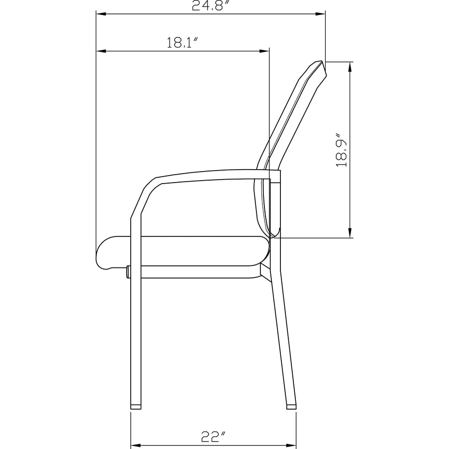 Lorell Mesh Back Guest Chair