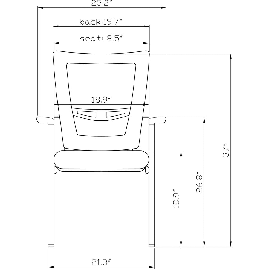 Lorell Mesh Back Guest Chair