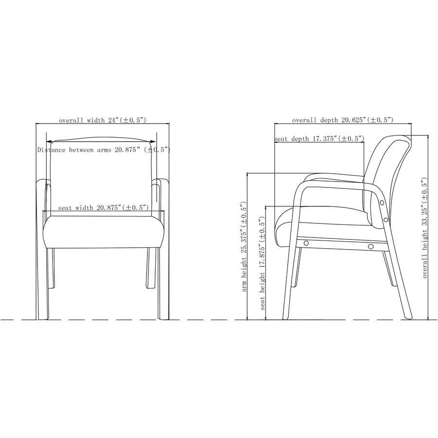 Lorell Upholstered Guest Chair