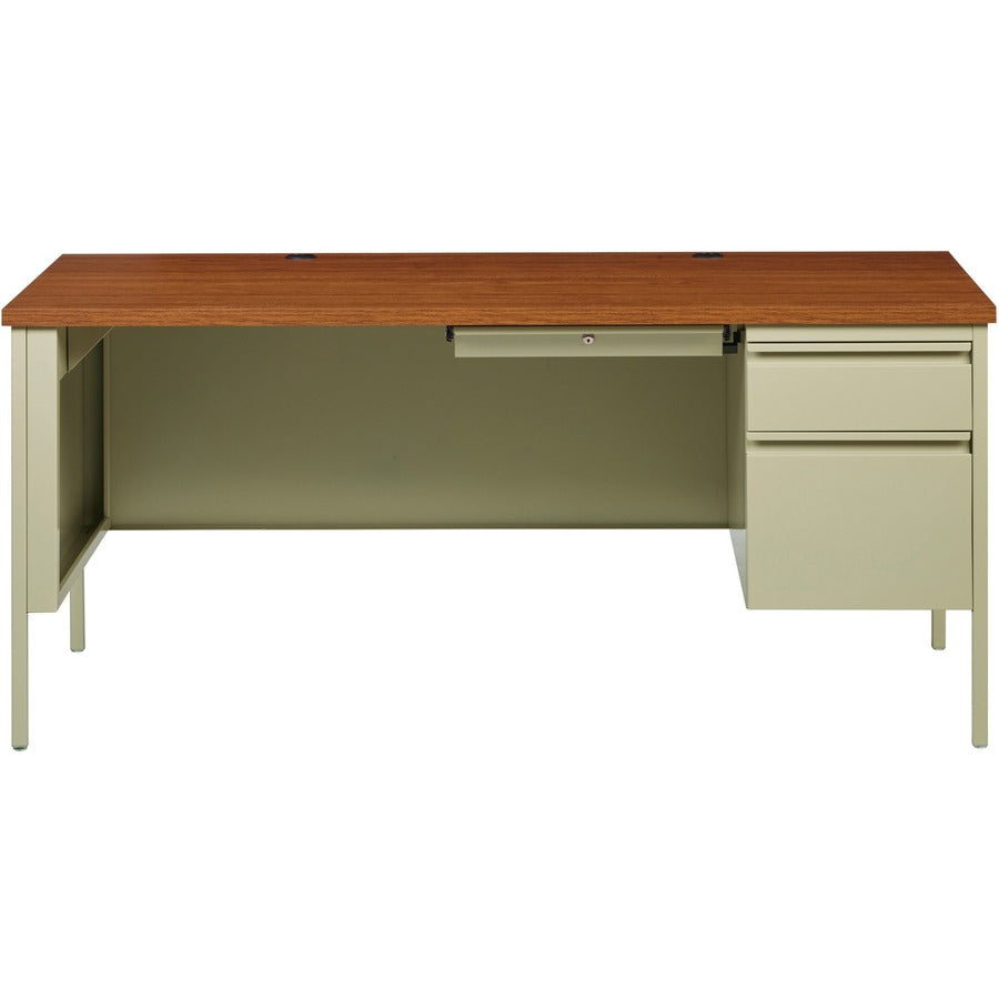 Lorell Fortress Series 66" Right-Pedestal Desk