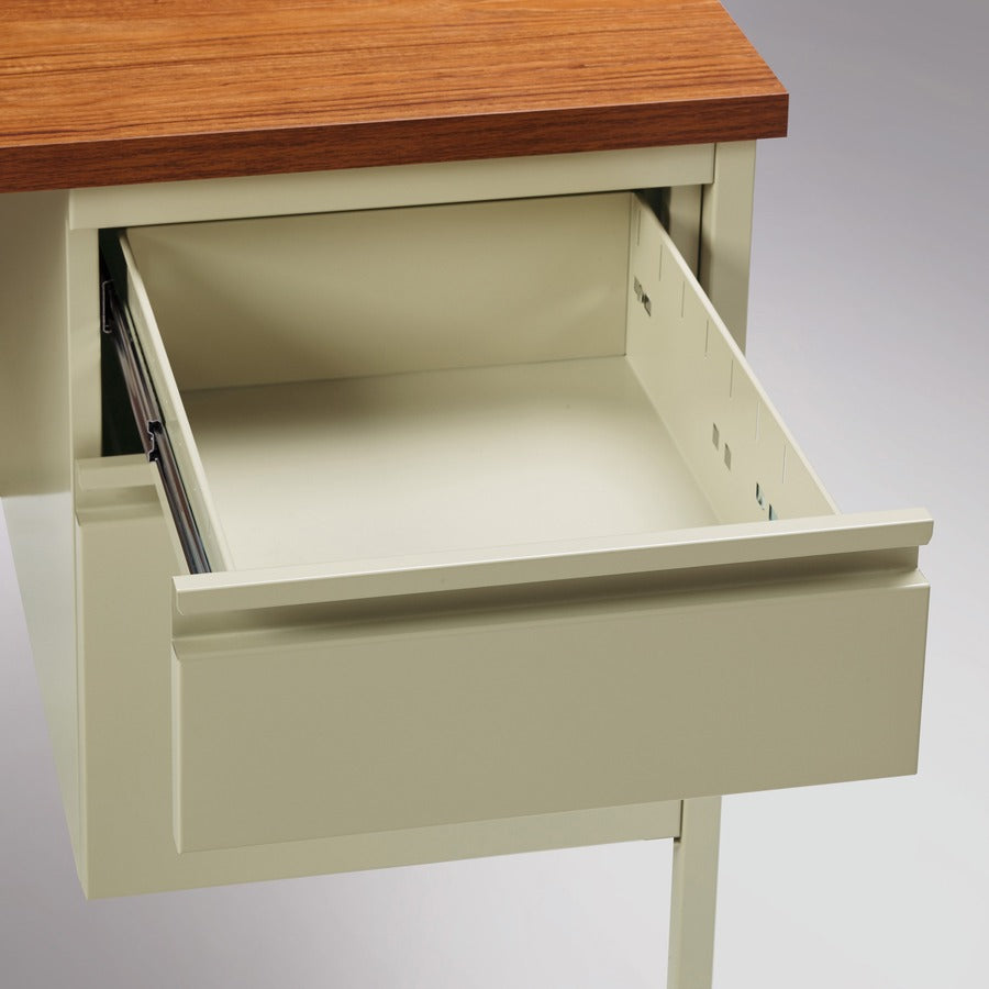 Lorell Fortress Series 66" Right-Pedestal Desk