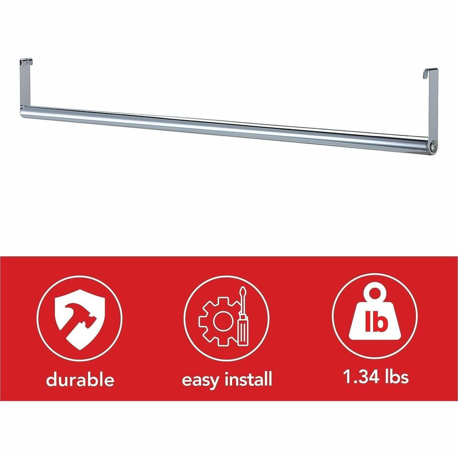 Lorell Industrial Wire Shelving Garment Hanger Bar