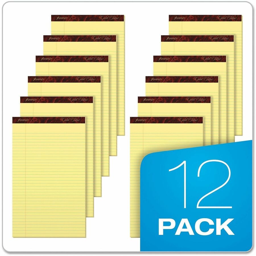 TOPS Gold Fibre Premium Rule Writing Pads - Legal