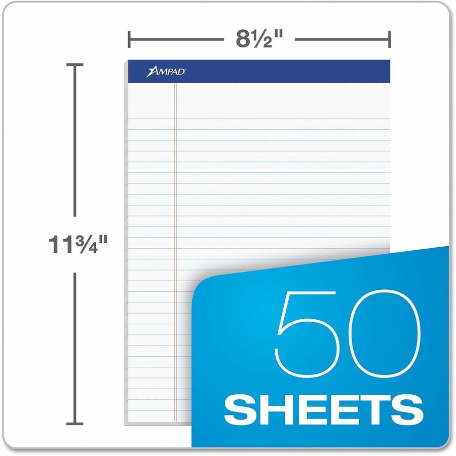 Ampad Legal Ruled Recycled Writing Pads