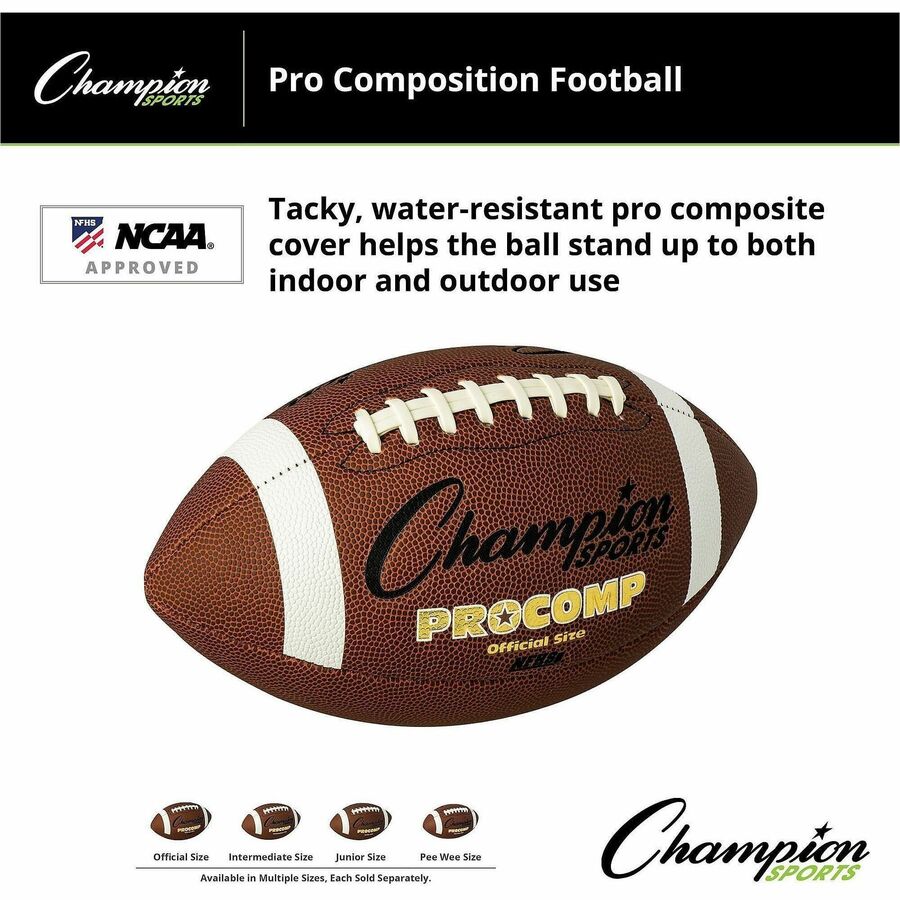 Champion Sports Official Size Pro Composition Football