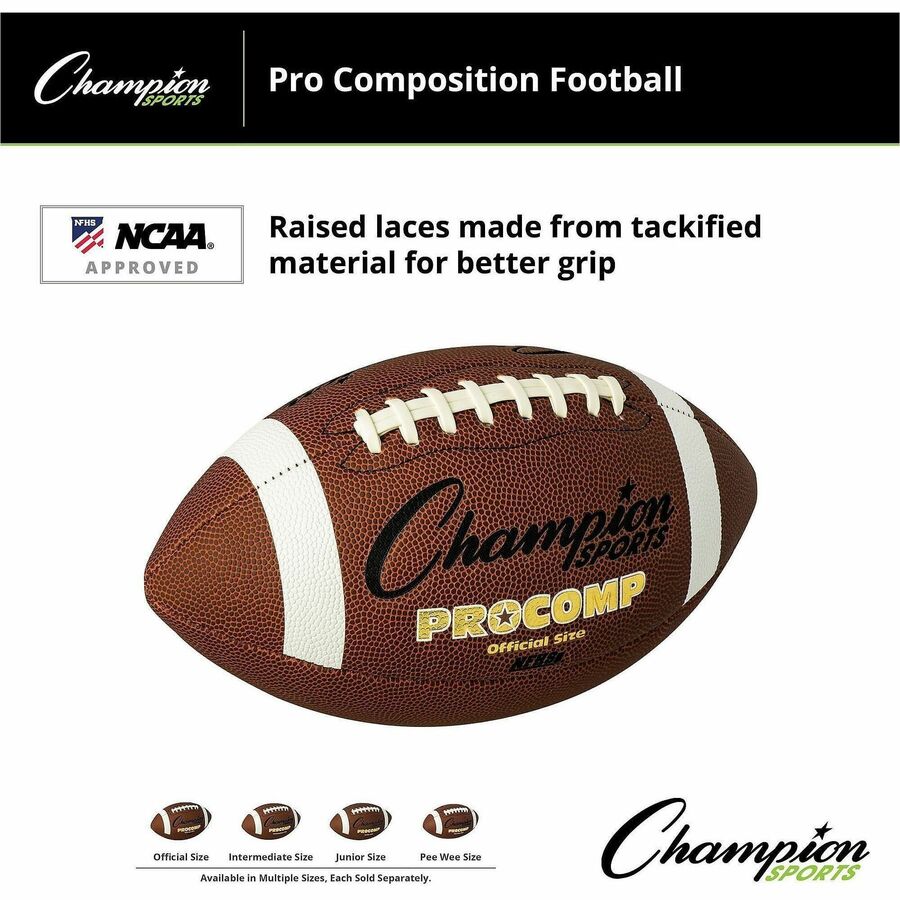 Champion Sports Official Size Pro Composition Football
