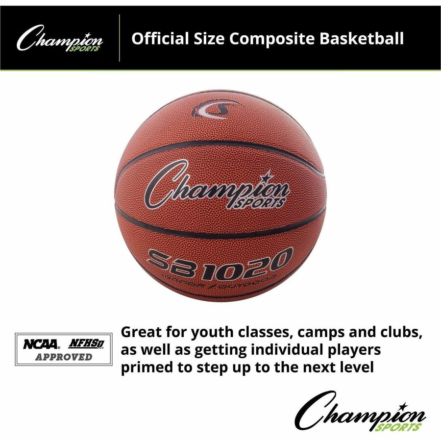 Champion Sports Official Size Composite Basketball