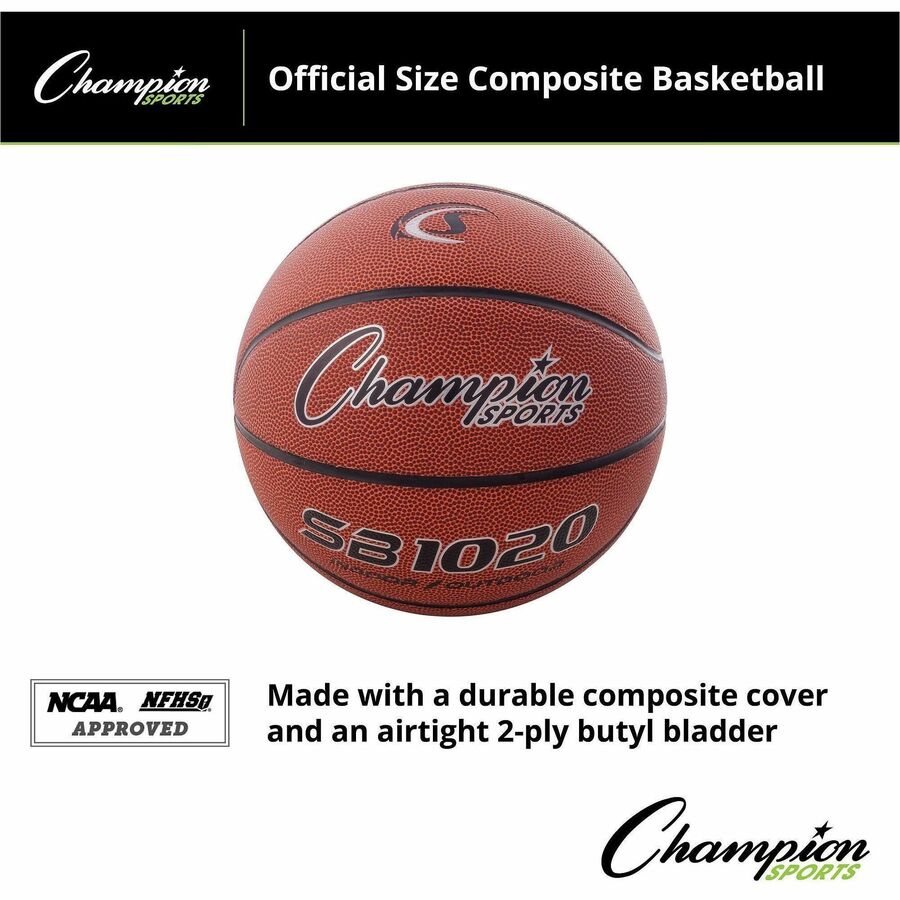 Champion Sports Official Size Composite Basketball