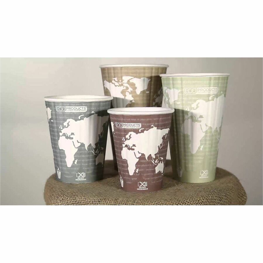 Eco-Products 16 oz World Art Insulated Hot Beverage Cups