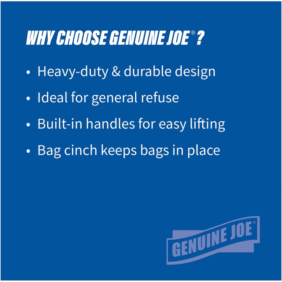 Genuine Joe 44-gallon Heavy-duty Trash Container