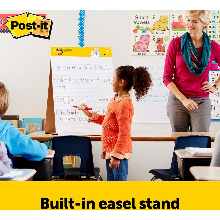 Post-it® Tabletop Easel Pad with Primary Lines