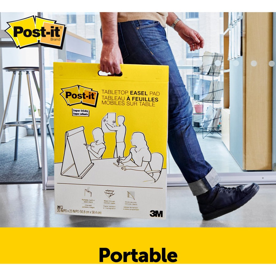 Post-it® Tabletop Easel Pad with Primary Lines