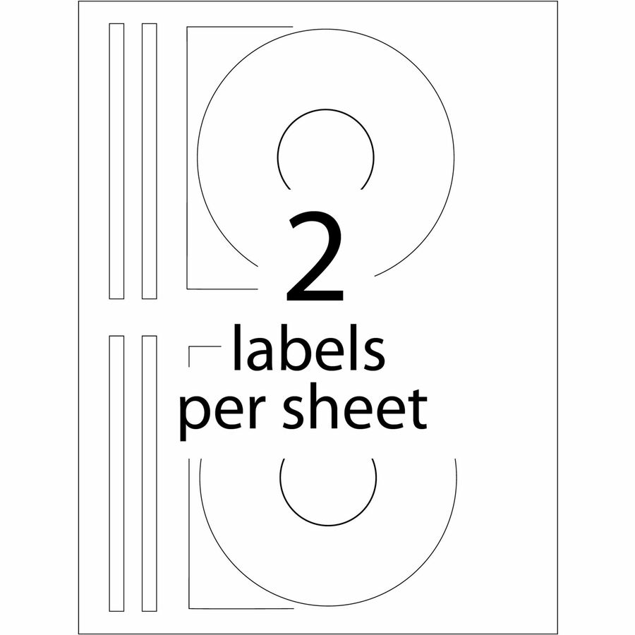 Avery® Clear CD/DVD Inkjet Matte Labels