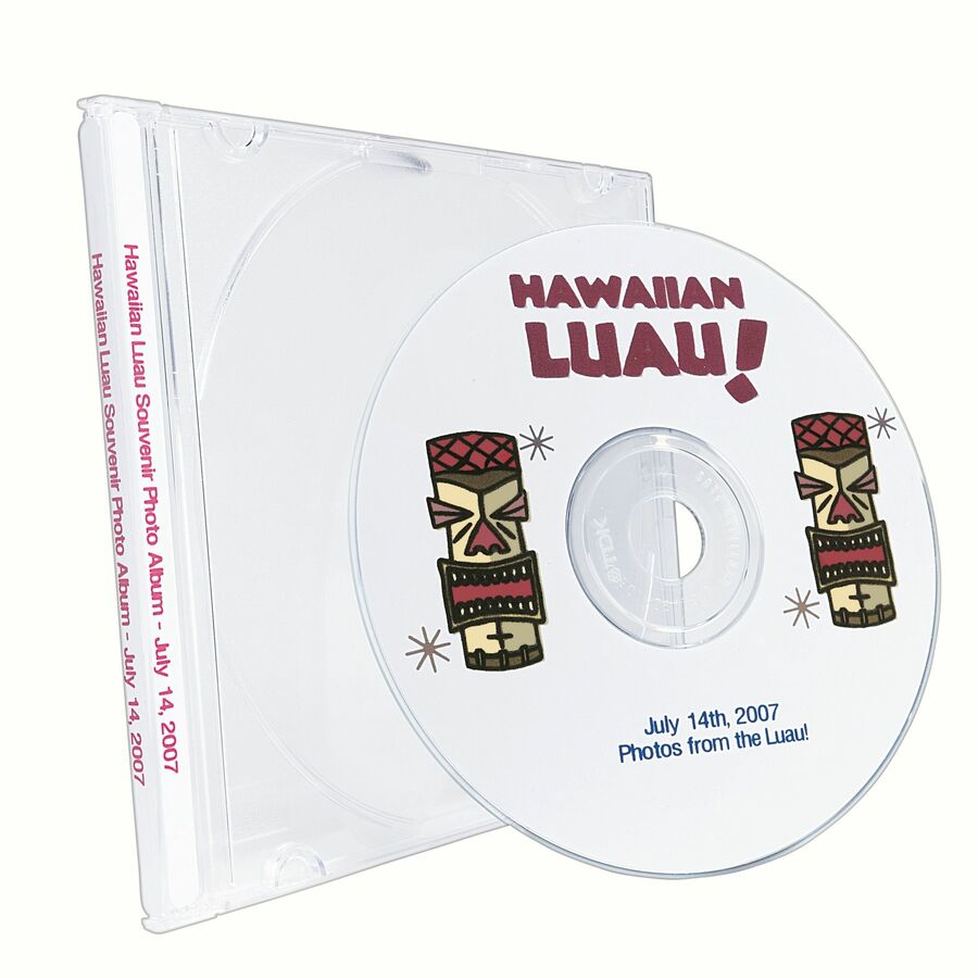 Avery® Clear CD/DVD Inkjet Matte Labels