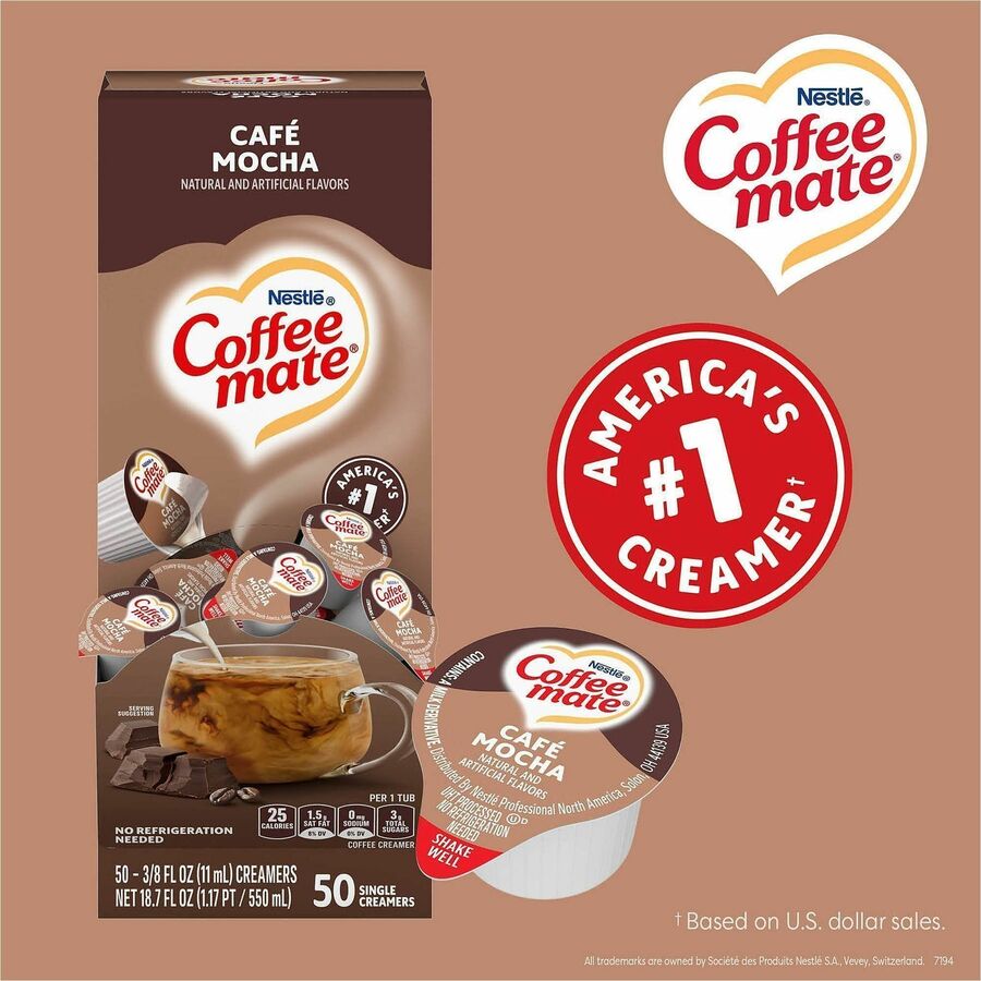 Coffee mate Café Mocha Nondairy Liquid Creamer Singles