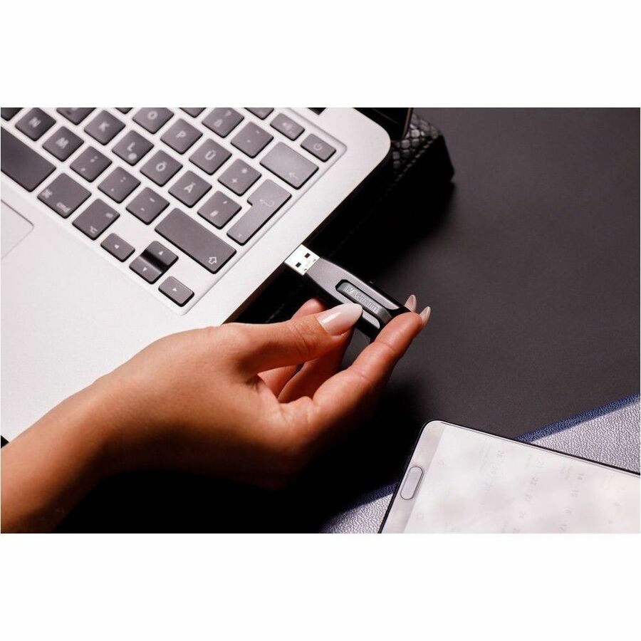 Verbatim 256GB Store 'n' Go V3 USB 3.2 Gen 1 Flash Drive - Gray