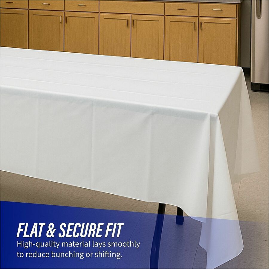 Genuine Joe Banquet-Size Plastic Tablecover