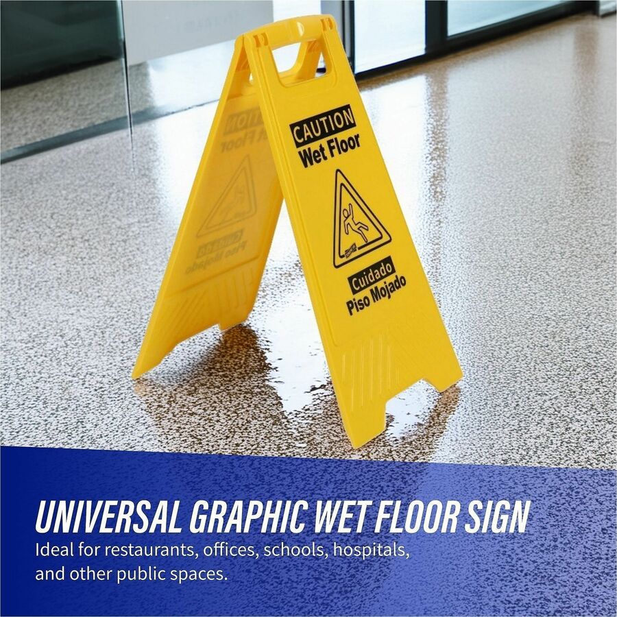 Genuine Joe Universal Graphic Wet Floor Sign