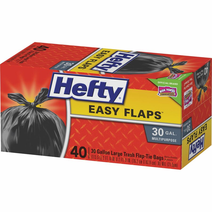 Hefty Easy Flaps 30-gallon Large Trash Bags