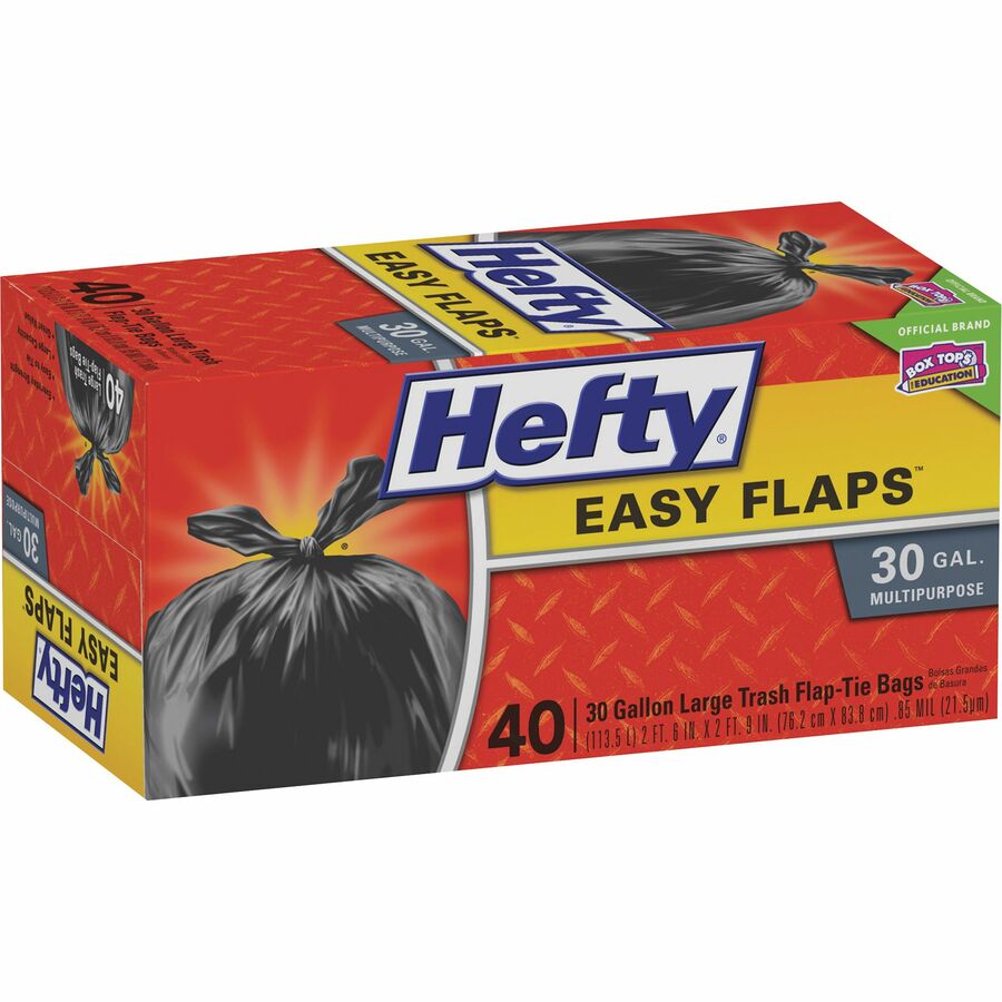 Hefty Easy Flaps 30-gallon Large Trash Bags