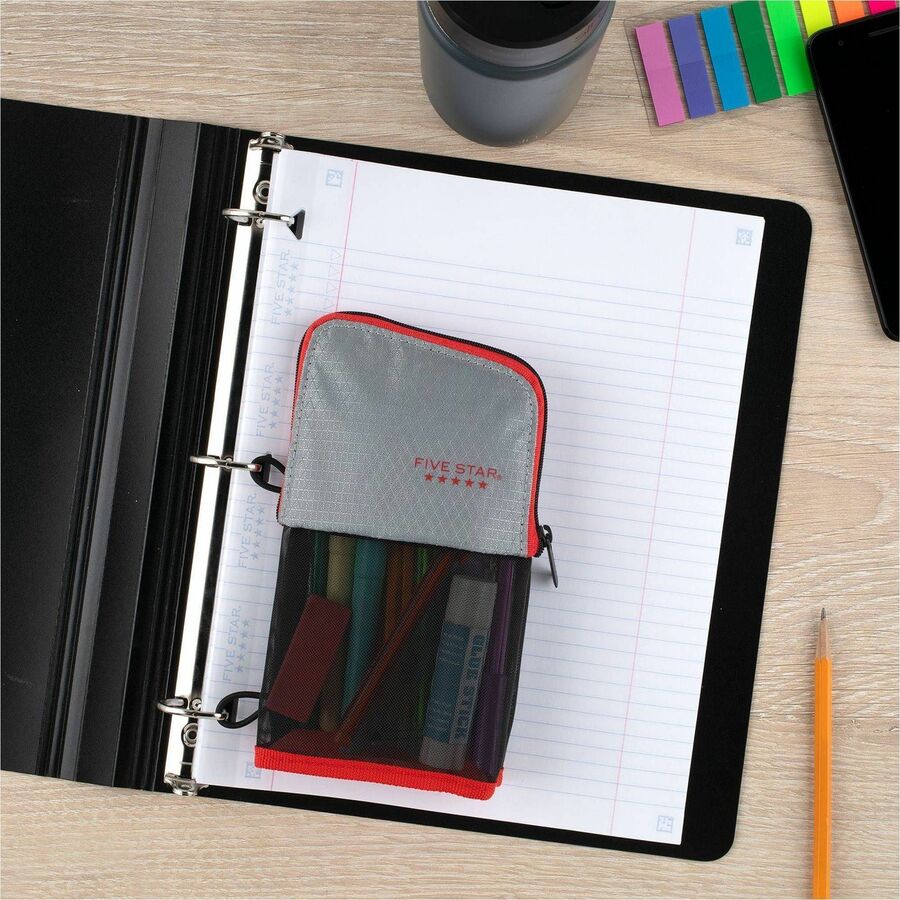 Five Star Stand 'N Store Carrying Case (Pouch) Pencil, Accessories - Assorted