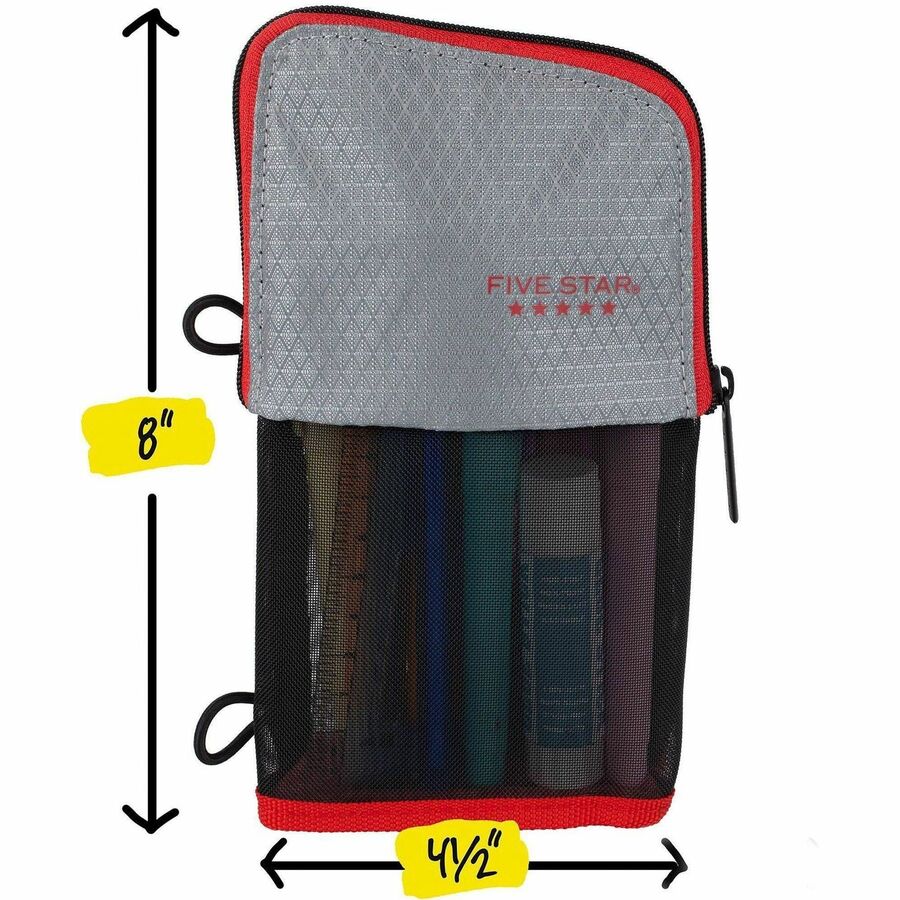 Five Star Stand 'N Store Carrying Case (Pouch) Pencil, Accessories - Assorted