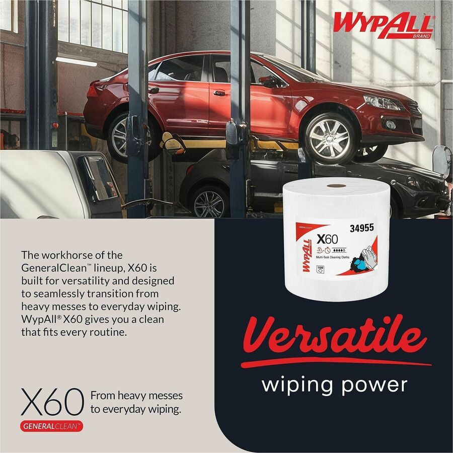 Wypall GeneralClean X60 Multi-Task Cleaning Cloth Jumbo Roll